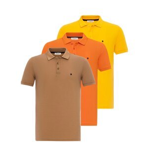 Anou Anou Tričko  námornícka modrá / hnedá / žltá / oranžová