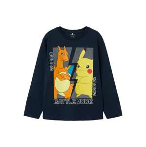 NAME IT Tričko 'NKMAmas Pokemon'  námornícka modrá / žltá / oranžová / biela