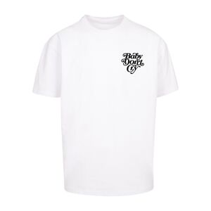 MT Upscale Tričko 'Baby Don´t Cry'  čierna / biela