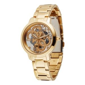 GUESS Analógové hodinky 'Quattro Clear'  zlatá