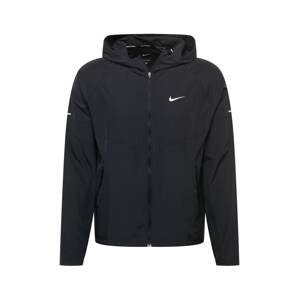 NIKE Športová bunda  čierna / biela