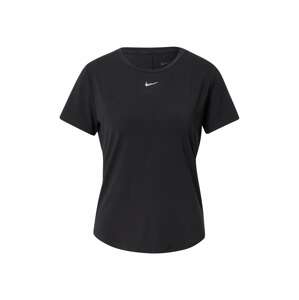 NIKE Funkčné tričko 'One Luxe'  čierna / biela