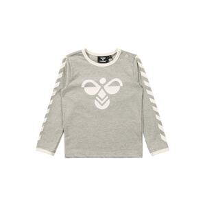 Hummel Tričko  sivá melírovaná / biela