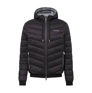 ARMANI EXCHANGE Zimná bunda  čierna / biela