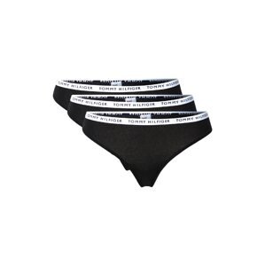 Tommy Hilfiger Underwear Tangá  čierna / biela