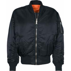ALPHA INDUSTRIES Prechodná bunda 'MA-1'  tmavomodrá / oranžová