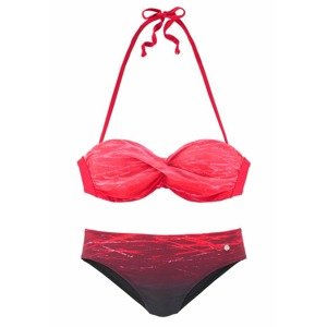 LASCANA Bikiny  tmavoružová