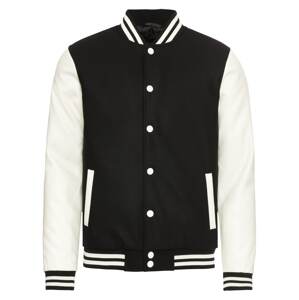 Urban Classics Prechodná bunda 'Oldschool'  čierna / biela