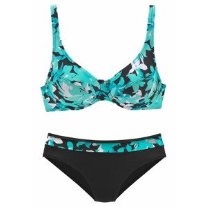 PETITE FLEUR Bikiny  tyrkysová / čierna / biela