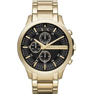 ARMANI EXCHANGE Analógové hodinky  zlatá / čierna