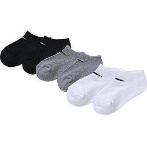 Nike Sportswear Ponožky 'No Show'  sivá / čierna / biela