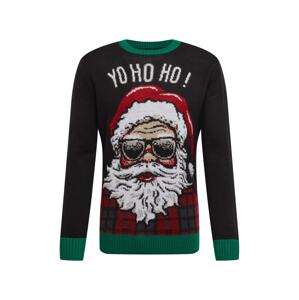 Urban Classics Sveter 'HoHoHo'  béžová / zelená / červená / čierna / biela