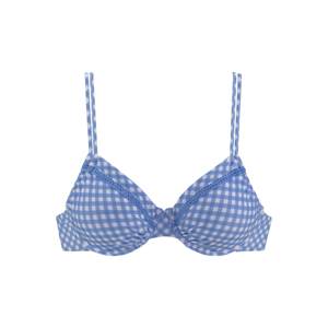 BUFFALO Bikinový top  modrá / biela