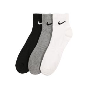 NIKE Športové ponožky  sivá melírovaná / čierna / biela