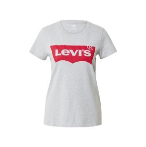 LEVI'S ® Tričko 'The Perfect Tee'  sivá melírovaná / červená