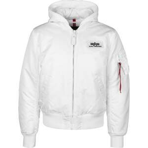 ALPHA INDUSTRIES Prechodná bunda 'MA-1 ZH'  čierna / biela