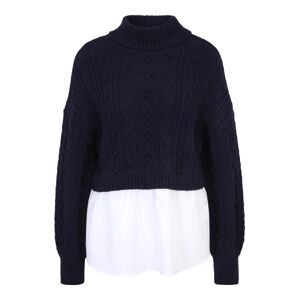 River Island Petite Sveter  námornícka modrá / biela