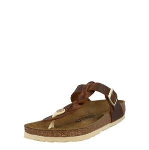 BIRKENSTOCK Žabky 'Gizeh'  gaštanová