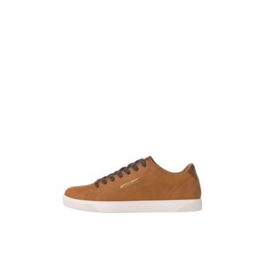 JACK & JONES Nízke tenisky  koňaková / zlatá