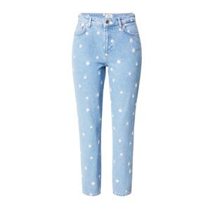 ONLY Džínsy  modrá denim / svetložltá / biela