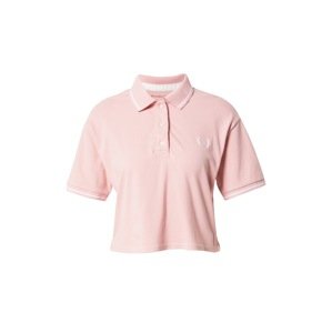 Abercrombie & Fitch Tričko 'APAC'  ružová / biela
