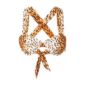 River Island Bikinový top  béžová / hnedá / okrová / mokka / svetlohnedá
