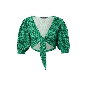 Nasty Gal Blúzka  zelená / mätová / tmavozelená