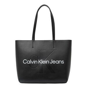 Calvin Klein Jeans Shopper  čierna / biela