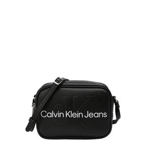Calvin Klein Jeans Taška cez rameno  čierna / biela