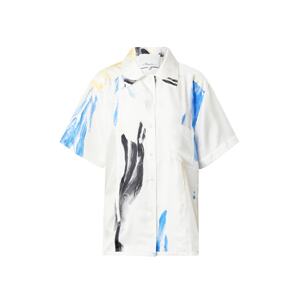 3.1 Phillip Lim Blúzka  modrá / žltá / čierna / perlovo biela