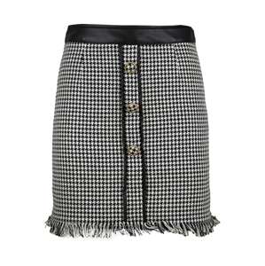 Influencer Sukňa 'Houndstooth'  čierna / biela