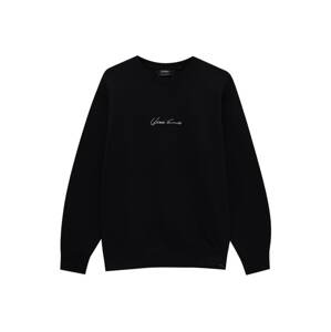 Pull&Bear Mikina  čierna / biela