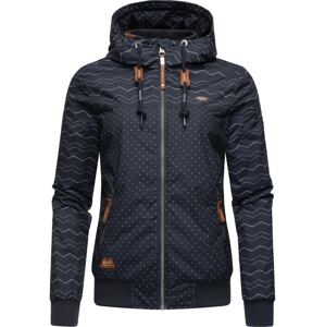 Ragwear Prechodná bunda 'Nuggie'  námornícka modrá / biela