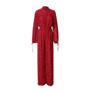 Nasty Gal Overal  červená / tmavočervená