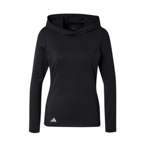 ADIDAS GOLF Športová mikina  čierna / šedobiela