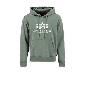 ALPHA INDUSTRIES Sveter  zelená / biela