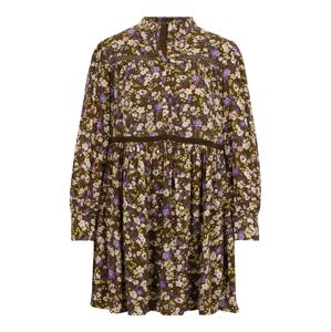 YAS Petite Šaty 'RUBERTA'  krémová / limetková / olivová / fialová