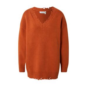 WEEKDAY Oversize sveter 'Sugar'  tmavooranžová