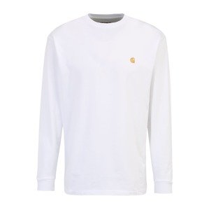 Carhartt WIP Tričko 'Chase'  zlatá / biela