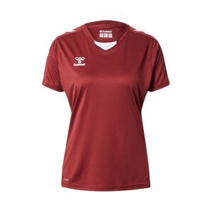 Hummel Dres  vínovo červená / biela