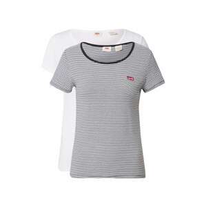 LEVI'S ® Tričko '2Pack Crewneck Tee'  krvavo červená / čierna / biela