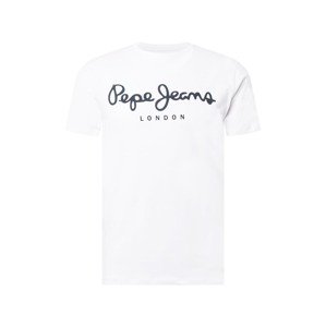 Pepe Jeans Tričko  námornícka modrá / biela
