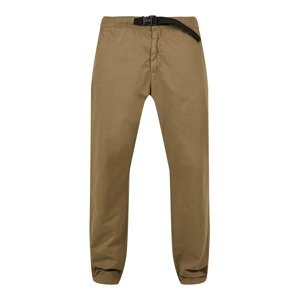 Urban Classics Chino nohavice  olivová / čierna