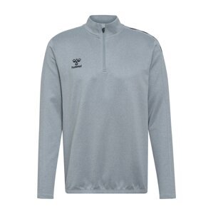 Hummel Športová mikina  sivá melírovaná / čierna