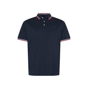 Jack & Jones Plus Tričko 'Paulos'  námornícka modrá / červená / biela