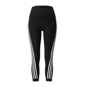 ADIDAS SPORTSWEAR Športové nohavice 'Optime Train Icons'  čierna / biela