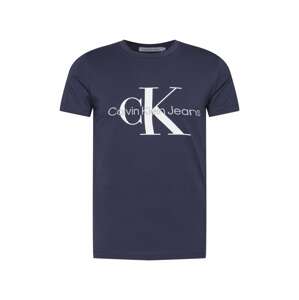 Calvin Klein Jeans Tričko  námornícka modrá / sivá / biela