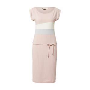 Ragwear Šaty 'TARAYA'  svetlosivá / rosé / biela