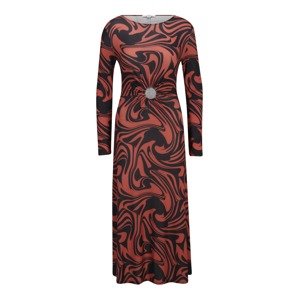 Dorothy Perkins Tall Šaty  hrdzavohnedá / čierna