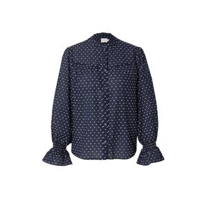 Atelier Rêve Blúzka  béžová / námornícka modrá